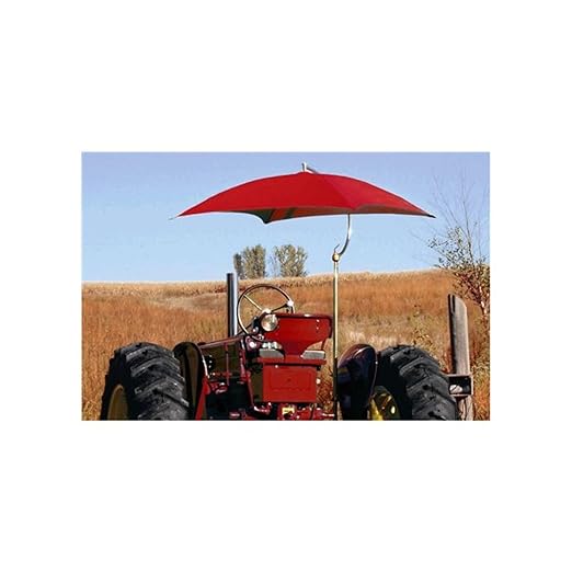 Complete Red Canvas Umbrella Frame & Mounting Bracket TU56 Farmer Bob's Parts 405455