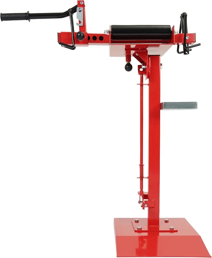 Universal Adjustable Portable Tire Changer Manual Car Small Truck Tire Expander Spreader Repair Tool Steel Red+Silvery