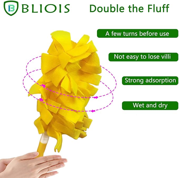 360° Duster Refills for Swiffer-Super Efficient Duster Kit-Degree Static Dust Removal Tool for Dusting Electronics,Blinds,Ceiling Fans (12-PCS)