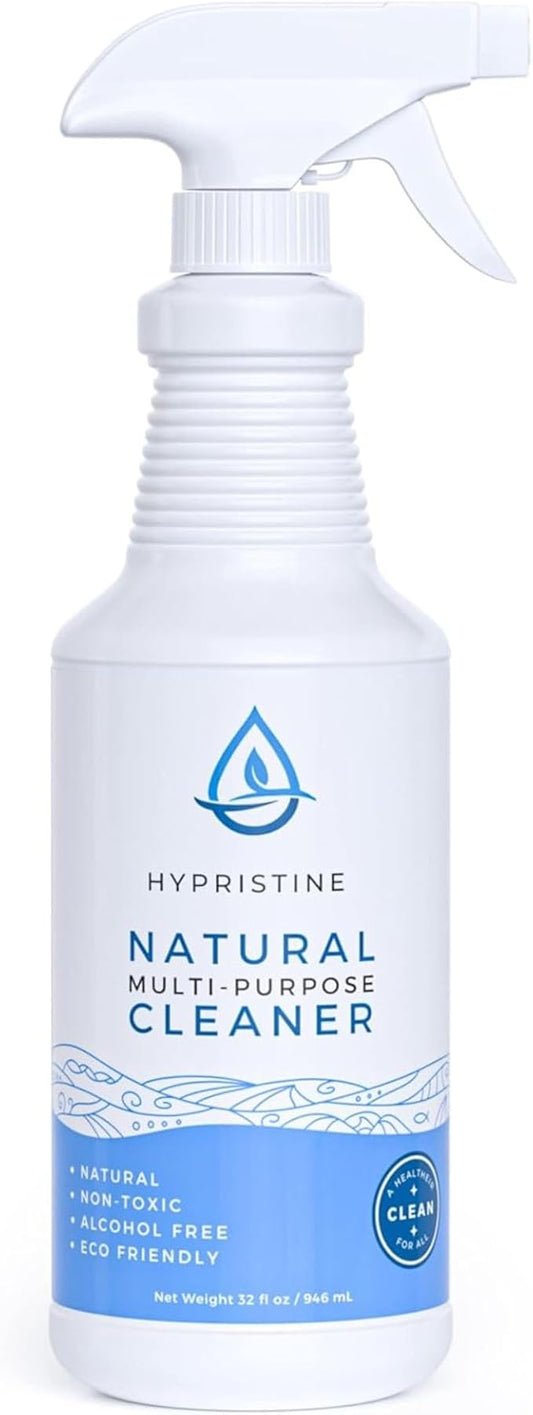 PURE Hypochlorous Acid Spray, Multi-Purpose Cleaner, Superior Shelf Life, 0% Bleach, 0% Alcohol, Food Contact Safe, Eliminate Non-Living Allergens, Remove Pet Odor, Clean Any Surface