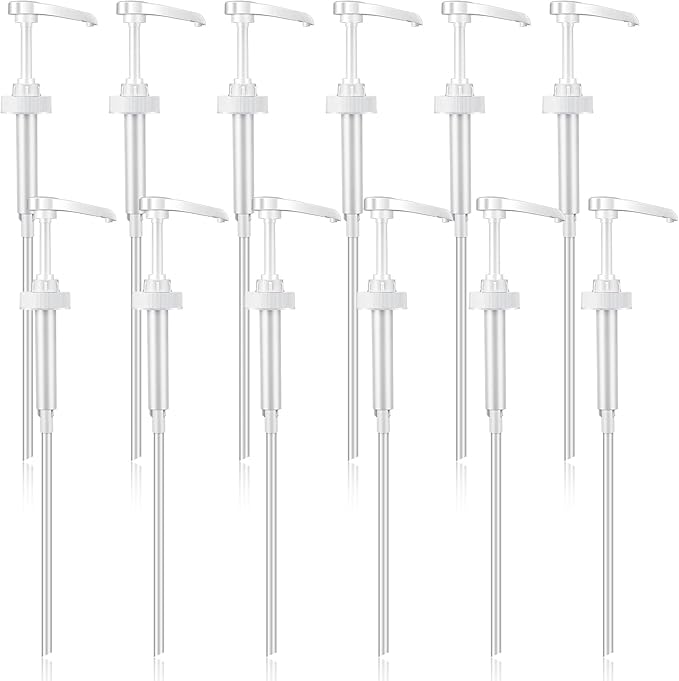 Sawysine 12 Pcs Gallon Pump Dispenser, Fits Most 1 Gallon Jugs Pump Dispenser 38/400 Lid Top Replacement for Bottle, Shampoo and Conditioner Leak Proof