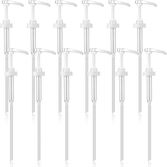 Sawysine 12 Pcs Gallon Pump Dispenser, Fits Most 1 Gallon Jugs Pump Dispenser 38/400 Lid Top Replacement for Bottle, Shampoo and Conditioner Leak Proof