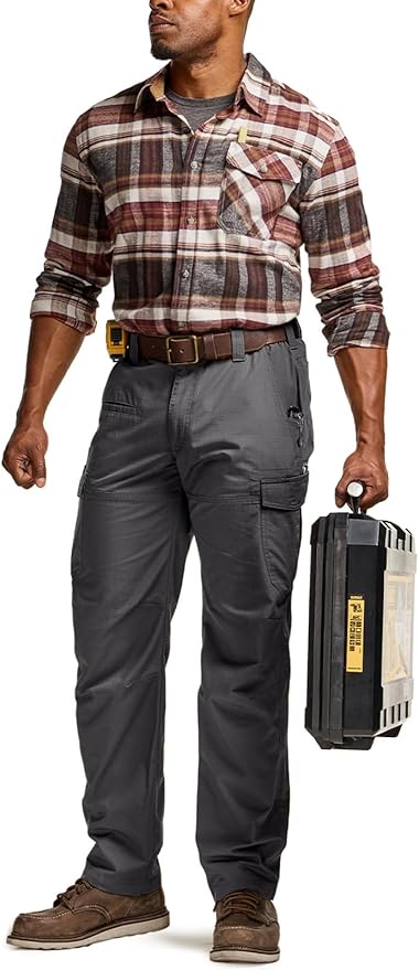 CQR Men's Winter Tactical Cargo Pants, Thermal Fleece Lined Outdoor Snow Ski Hiking Work
