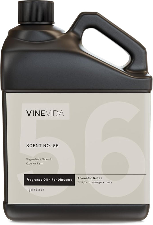 VINEVIDA [Gallon (128 Fl Oz)] Ocean Rain Fragrance Oil for Cold Air Diffusers, Essential Oils for Diffuser Oil Refill & Air Freshener Room Spray