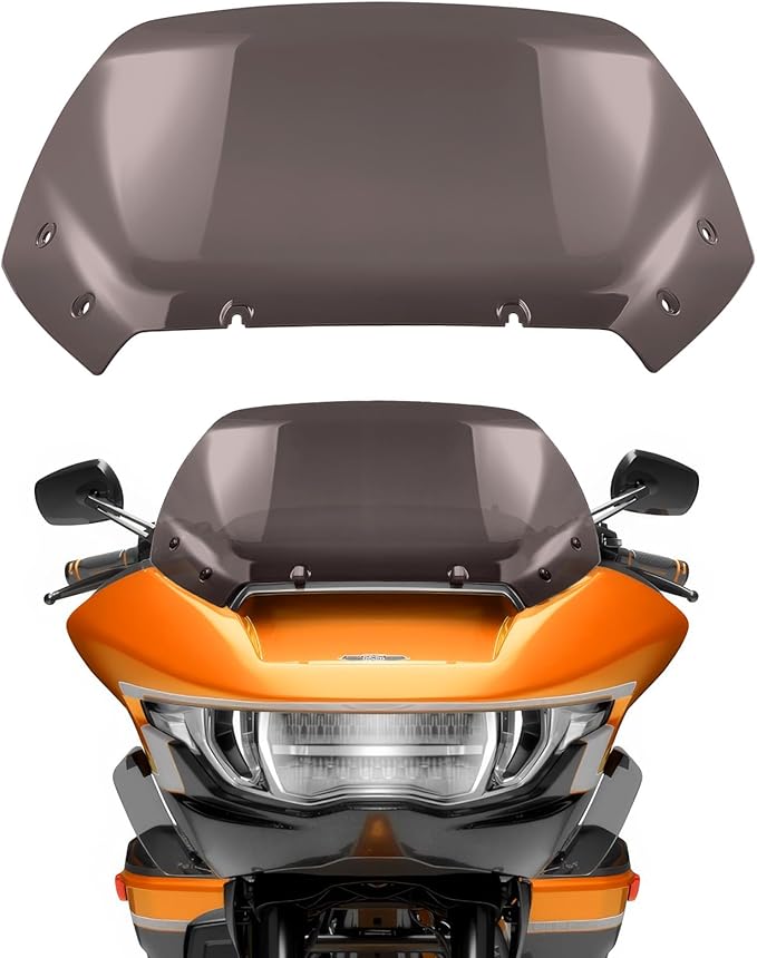 11.5" Wave Windshield Windscreen Wind Splitter Compatible for Harley CVO Road Glide FLTRXSE, CVO Road Glide ST FLTRXSTSE, Road Glide FLTRX 2024 for CVO Road Glide FLTRXSE 2023 (Smoke)