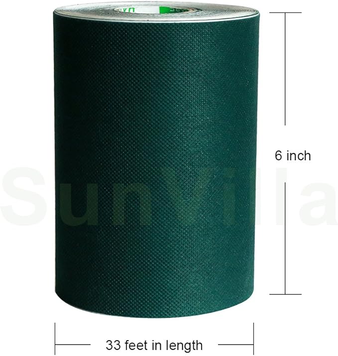 SunVilla Artificial Grass Green Joining Fixing Turf Tape Self Adhesive Lawn Carpet Seaming Tape -6 in x 33 FT (15 cm X 10 m)