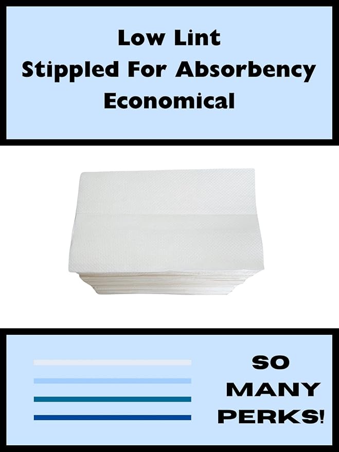 Multi-Fold Paper Towels, 9.5 x 10.5 Inches, 3150 Sheets, 1-Ply Crepe Paper, 9 Bundles