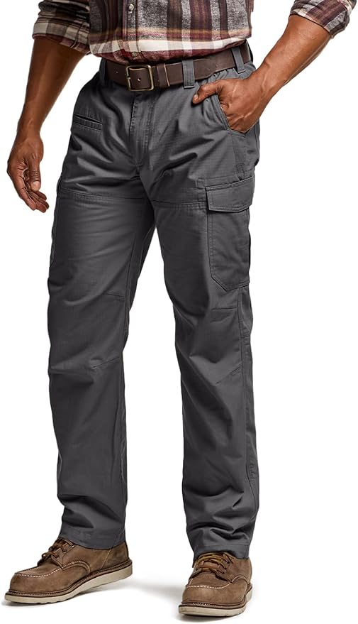 CQR Men's Winter Tactical Cargo Pants, Thermal Fleece Lined Outdoor Snow Ski Hiking Work