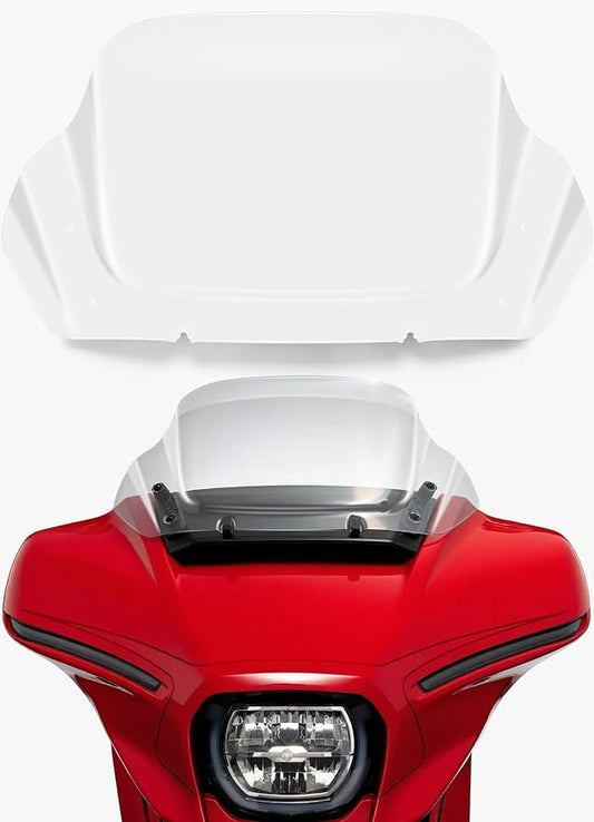 10" Wave Windshield Windscreen Wind Splitter Compatible with Harley Davidson Touring CVO Street Glide FLHXSE 2023-up,Street Glide FLHX 2024-up & FLXHU 2025-up (Clear)