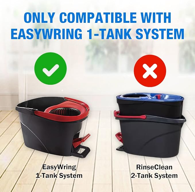 MREO O-Ceda Mop Handle Replacement for O-ceda Spin Mop Handle 1pcs Base 2pcs