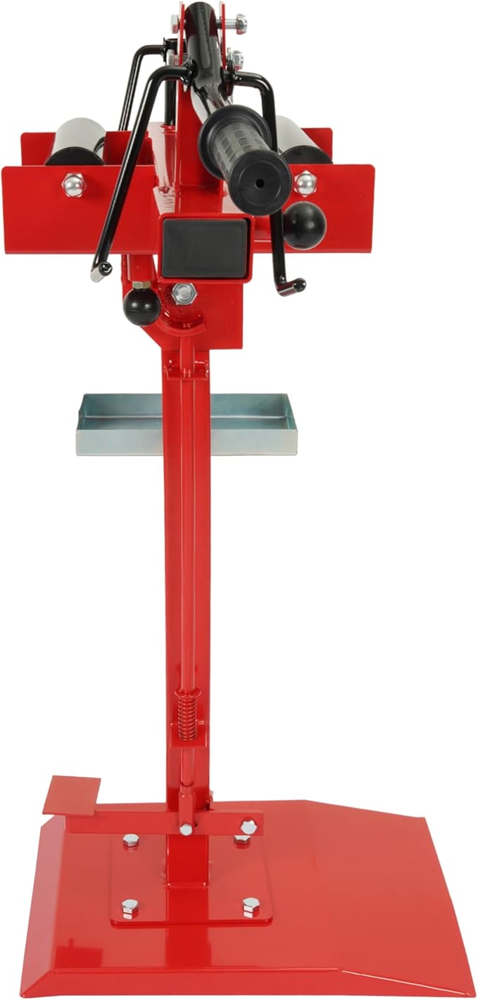 Universal Adjustable Portable Tire Changer Manual Car Small Truck Tire Expander Spreader Repair Tool Steel Red+Silvery
