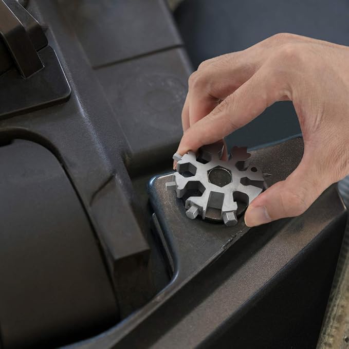 Stocking Stuffers Gifts for Men 18-in-1 Snowflake Multi Tool, Mens Gifts for Christmas, Anniversary Birthday Gifts for Men Husband Him, White Elephant Gifts for Dad Who Have Everything, Cool Gadgets