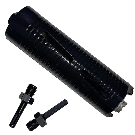 2 inch Dry Core Drill Bits 10in/254mm Drilling Depth， 5/8-11" Thread，10mm Diamond Segment Height，2 Adapters