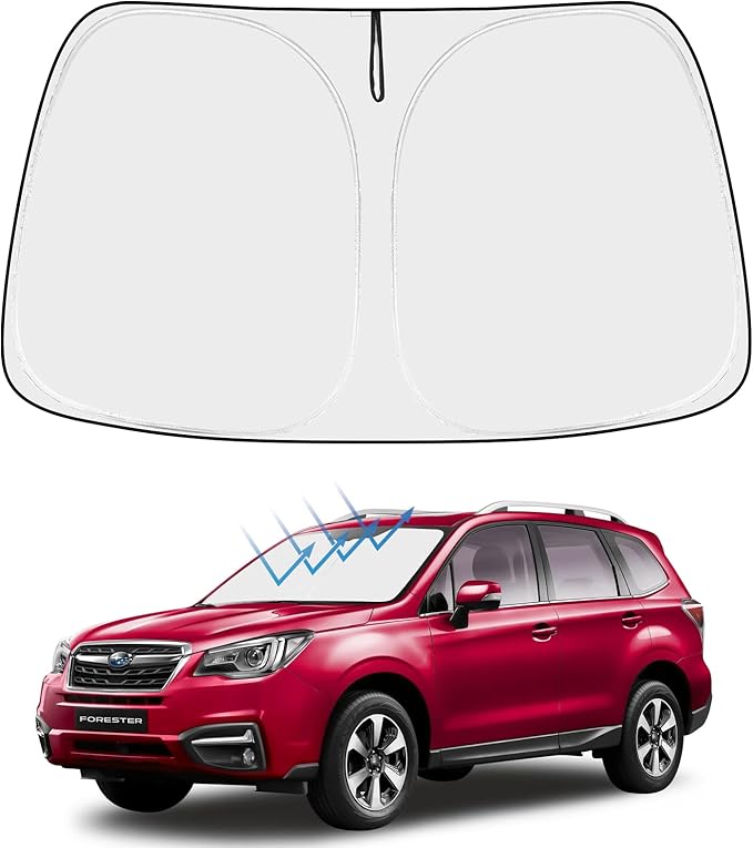 Proadsy Windshield Sun Shade for Subaru Forester 2015-2018 4-Layer Foldable Front Sunshade Protector Sun Visor Blocks UV Rays Keep Car Cooler