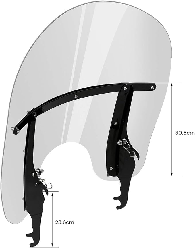 TCMT Windscreen Windshield Fit For Harley Softail Slim Deluxe Fat Boy Heritage Softail Classic FLS FLSS FLST FLSTC FLSTF FLSTFB FLSTFBS 2000-2017