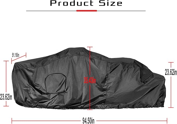 Waterproof Gator Cover for John Deere LP93547 CPLP93547, Durable Full-Size Gator Storage Covers Against Water, UV, Dust, Snow, Wind All Weather Protection for Outdoor Lawn Mower Storage