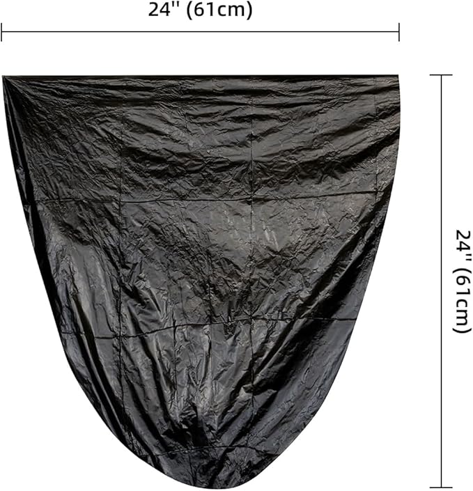 TYPLASTICS Trash Can Liner - Wholesale 1000 Count Black Garbage bags on Perforated Roll 7-10 Gallon Multipurpose for Office Bathrooms Business Home Commercial and Industrial Needs 24" x 24"