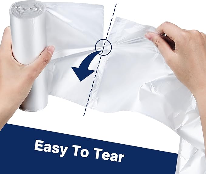 40-45 Gallon Clear Trash Can Liners - 250 Count Bulk, 40'' x 48'', High Density Garbage Bags for Outdoor, Recycling, Commercial, and Industrial Use