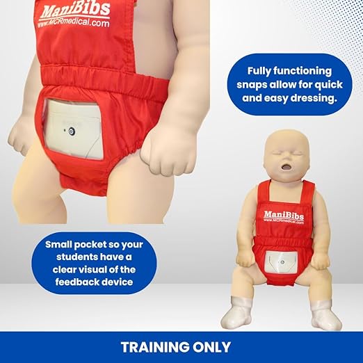 PRESTAN 1 Adult Female and 1 Infant CPR Manikin Kit with Feedback, Prestan UltraTrainer, and MCR Accessories