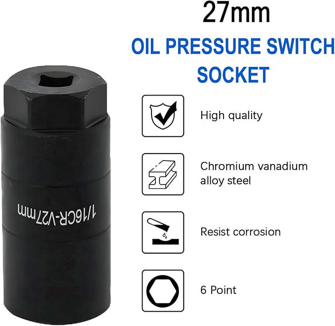 12677836 Oil Pressure Sensor and Socket for Chevy Silverado 1500 2500 3500,Express,Corvette,Suburban,Avalanche,Impala,Tahoe,Trailblazer& GMC Sierra,Savana,Yukon,Envoy&Cadillac,CTS,Escalade