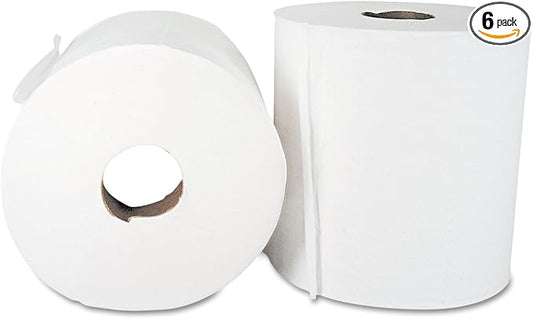 Boardwalk 6415 Center-Pull Hand Towels, 2-Ply, Perforated, 7 7/8" x 10", 660 Sheets Per Roll (Case of 6 Rolls)