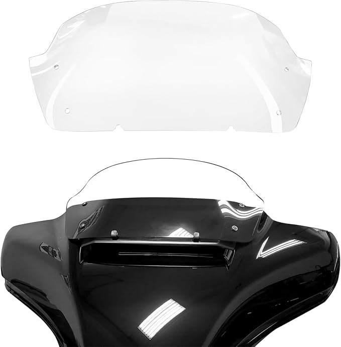 10" Windscreen Windshield Compatible with Harley Davidson Tuoring CVO Street Glide FLHXSE 2023 2024 FLHX/I 2024 for 2023 2024 Street Glide Accessories,Clear