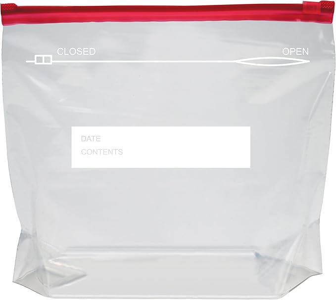 Amazon Basics Slider Gallon Food Storage Bags, Stand & Fill, 90 Count (Pack of 2)
