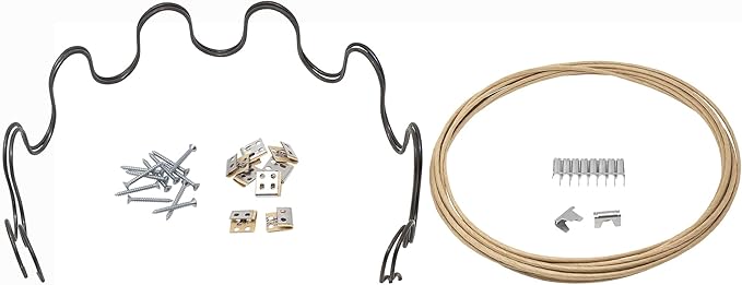 House2Home 31" Couch Spring Repair Kit to Fix Sofa Support for Sagging Cushions - Includes 2pk of Springs, Upholstery Spring Clips, Seat Spring Stay Wire, Screws, and Installation Instructions