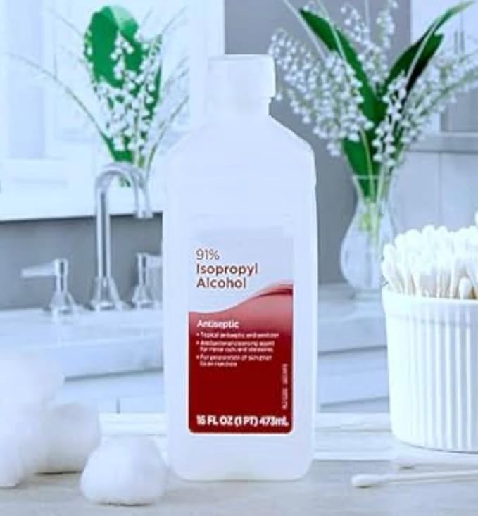91% Isopropyl Alcohol Liquid Antiseptic, 32 fl oz, 2 Pack