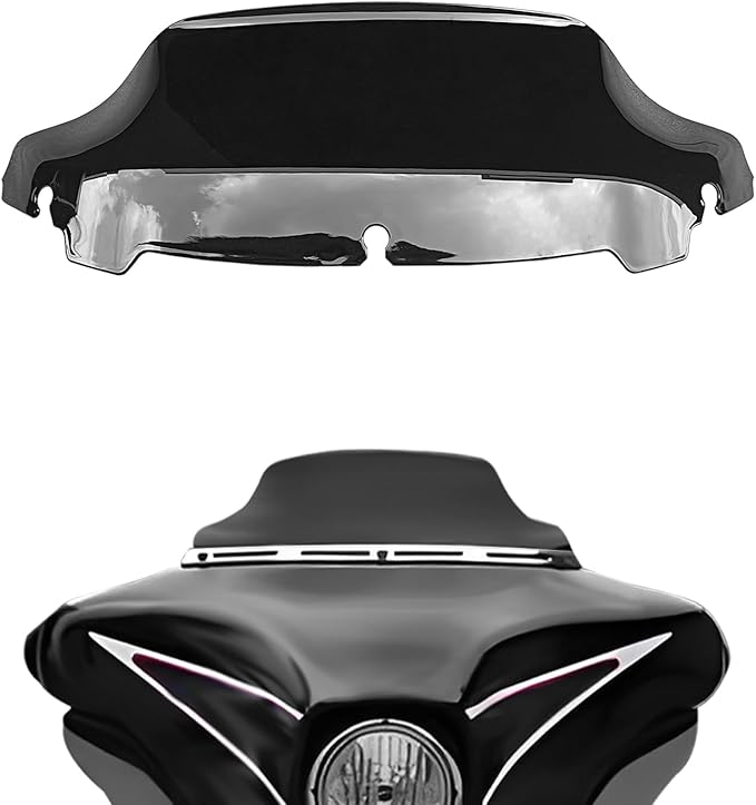Black 7" Windshield Windscreen Compatible for Harley Davidson Touring Electra Glide Street Glide 2014 2015 2016 2017 2018 2019 2020 2021 2022