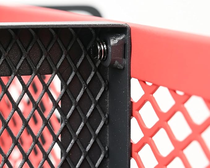 Power Tool Organizer Wall Mount Heavy Duty, 3 Tier 4 Drill Holder 17 Inch, Tool Holder and Storage Rack for Garage Organization (Red)