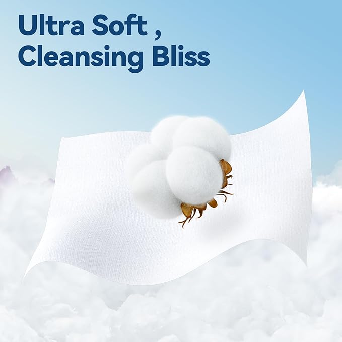 Winner Soft Face Towels, 100% USDA Biobased Facial Towels,6 Packs per Case, 6 Bags per Pack, 100 Ct Face Towelettes per Bag (3600 Total)