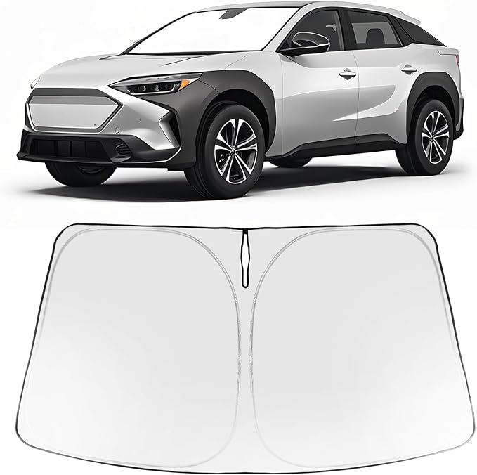 Proadsy 2025 Upgrade Windshield Sun Shade Custom Fit Solterra 2023-2025 Foldable Front Sunshade Protector Sun Visor Blocks UV Rays Keep Car Cooler Accessories