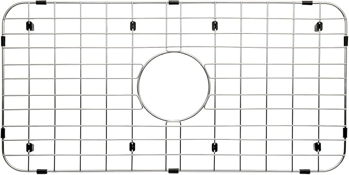 Serene Valley 25-1/8" x 12-7/8" Sink Grid, Centered Drain with Corner Radius 1-1/2", NLW2513C