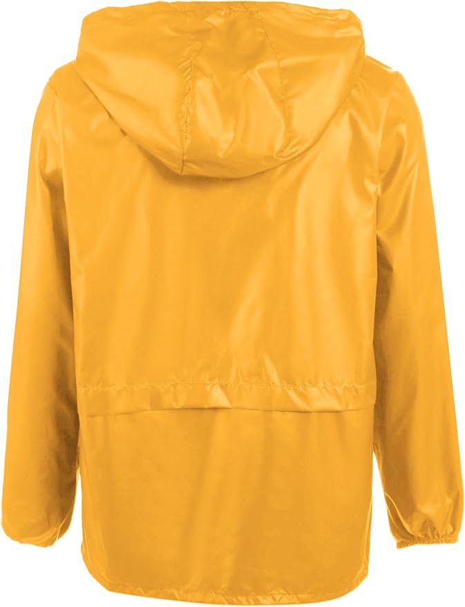 COOFANDY Mens Packable Rain Jacket Lightweight Waterproof Raincoat with Hood Outdoor Rain Gear Travel Hiking Cycling