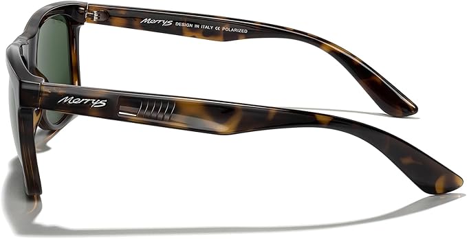 MERRY'S Square Polarized Driving Sunglasses for Men Women UV400 Protection S8413
