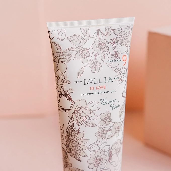 LOLLIA Shower Gel, 8 fl. oz. – In Love - Scented Shower Gel Body Wash, Shea Butter Body Wash, Bath Wash for Women, Beautiful Shower Gel, Moisturizing Body Wash