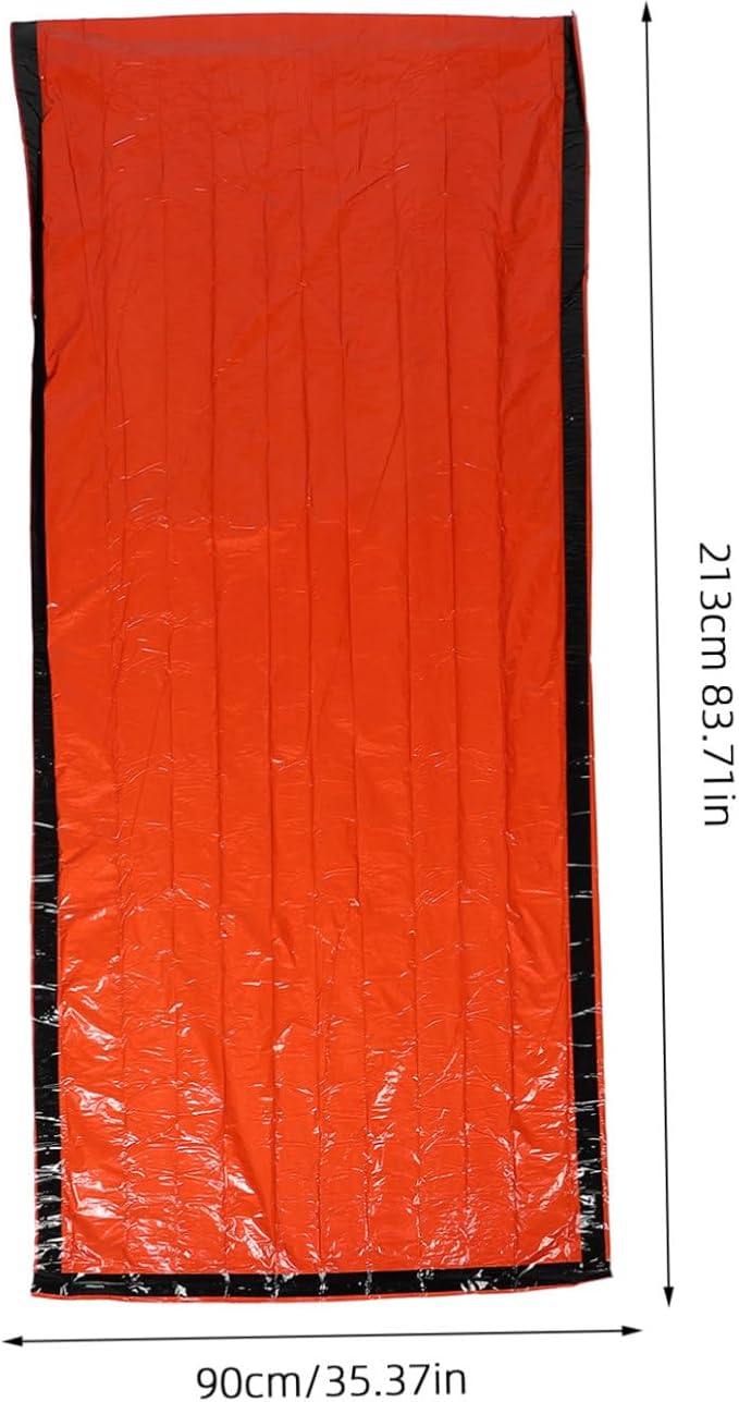 3 Set Outdoor Sleeping Bags with Drawstring Closure Thermal Emergency Bivy Sack for Camping Hiking and Survival Rainproof Protection with Storage Bags