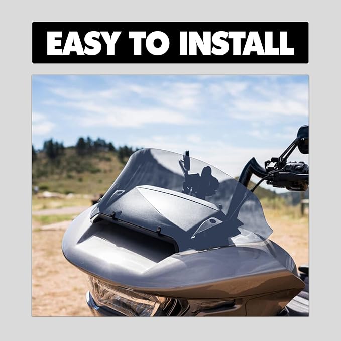 12'' wave Smoke Windshield Compatible for Harley Road Glide CVO/SE FLTRXSE 2023 2024 FLTRX 2024 CVO ST FLTRXSTSE 2024 for 2023 2024 Road Glide Accessories, Smoke