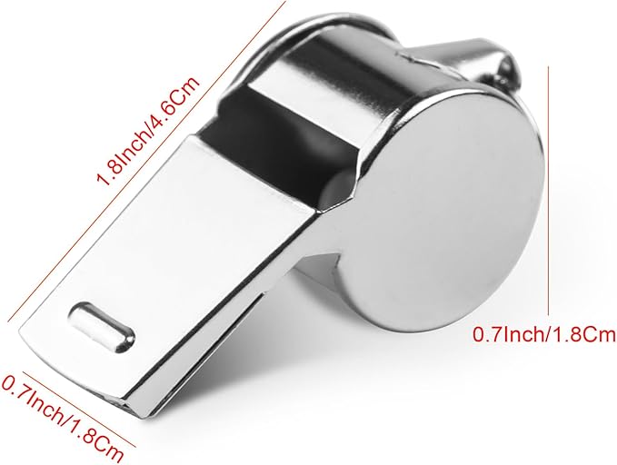 Fya Sports Whistle with Lanyard, Very Loud Stainless Steel Whistle, Ideal for Coaches, Referees, Personal Defense, and Recreation