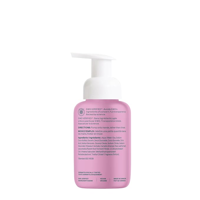 ATTITUDE Foaming Hand Soap, EWG Verified, Plant and Mineral-Based Ingredients, Vegan and Cruelty-free Personal Care Products, Coconut & Wild Berries Scent, 10 Fl Oz