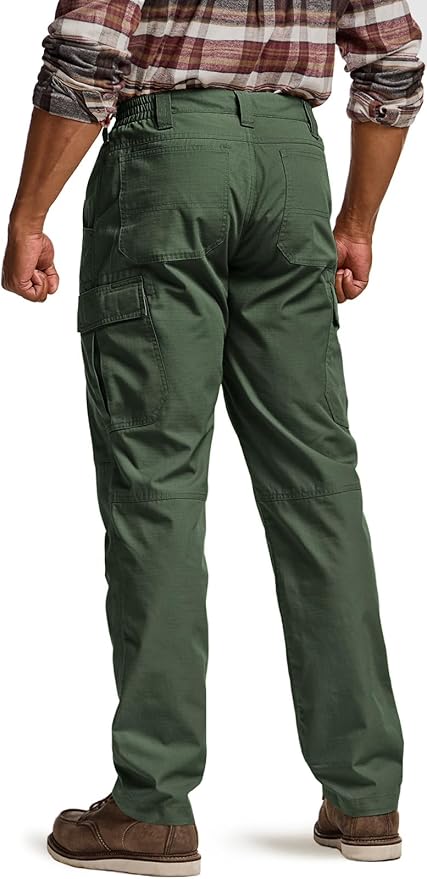 CQR Men's Winter Tactical Cargo Pants, Thermal Fleece Lined Outdoor Snow Ski Hiking Work