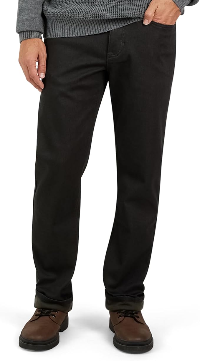 Weatherproof Vintage Fleece Lined Jeans Men - Regular Fit | Soft & Warm, Cold Weather Insulated Fleece Winter Pants for Men