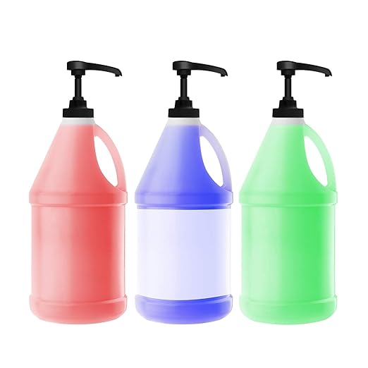 Mudder 4 Pieces Gallon Pump Dispenser (38/400) Fit Most 1 Gallon Jug and Containers Bpa-Free Leak Proof Pump Lid Top Replacement for Household and Commercial Use