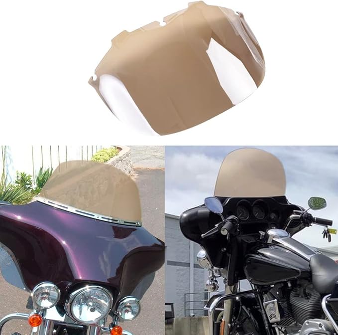 WYNMOTO 13" Tint Windshield Windscreen Compatible for 96-13 Harley Davidson Touring Electra Glide Street Glide FLHT FLHTCU Ultra Classic Glide FLHX FLHTK Tri Glide 1996-2013
