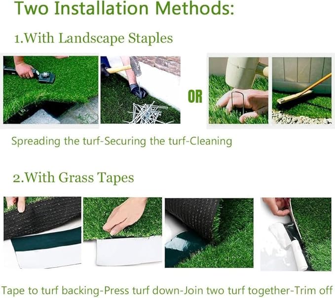 Petgrow PET Grow Artificial Grass Turf 10FTX82FT(820 Square FT, Realistic Indoor Outdoor Garden Lawn Landscape Patio Synthetic Turf Mat- Thick Fake Faux Grass