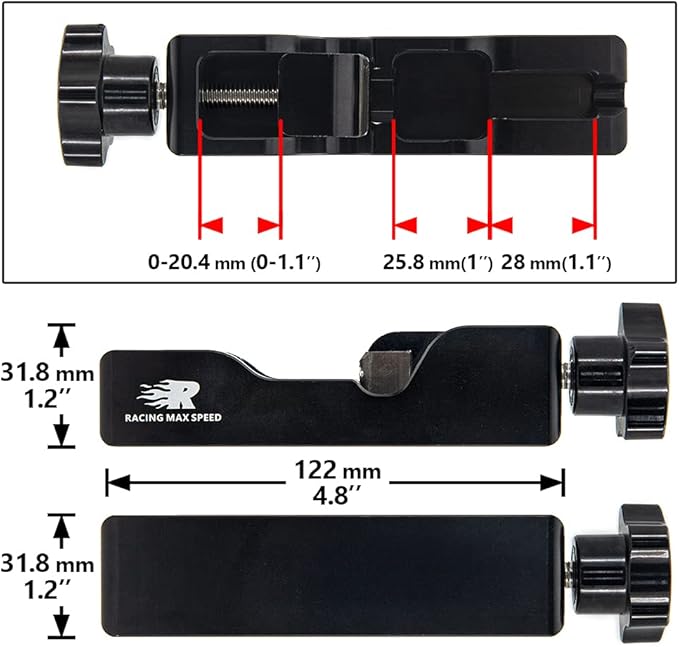 Universal Spark Plug Gap Tool Compatible with Most 10mm 12mm 14mm 16mm Spark Plugs Black - 1 Set with Feeler Gauge