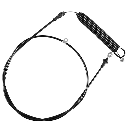 FUSCH PTO Control Cable Compatible with John Deere D100 and E100 S Series Manual Blade Engagement Riding Lawn Mowers D105 D110 D120 D130 E110 E120 L100 L110 S100 S110 S120 X105 Replace# GY22387