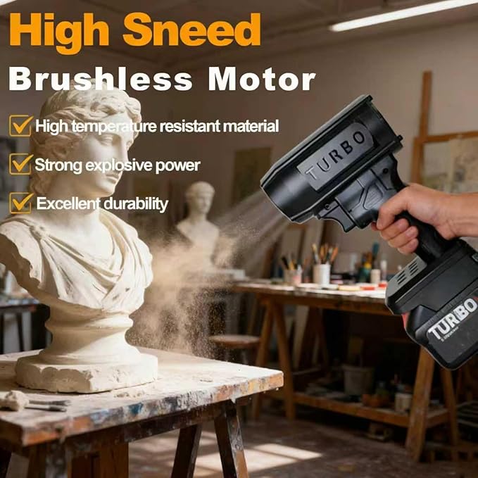 Jet Blower V3.0 Cordless Leaf Blower - 150,000 RPM 200 Mph Turbo Jet Blower for Lawn, Yard, Driveway, Garage Cleaning (Milwaukee)