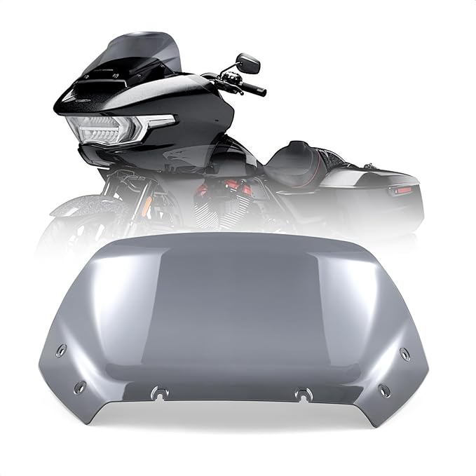11.5" Wave Windshield Windscreen Wind Splitter Compatible for Harley CVO Road Glide FLTRXSE, CVO Road Glide ST FLTRXSTSE, Road Glide FLTRX 2024 for CVO Road Glide FLTRXSE 2023 (Dark Smoke)